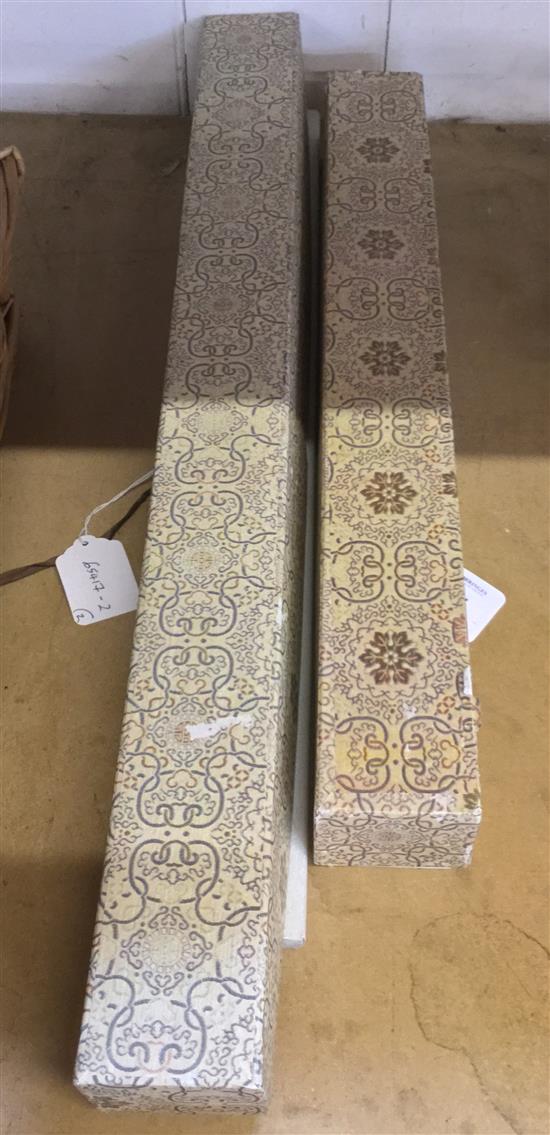 Two Chinese scroll paintings, 20th century, image 81.5 x 48cm(-)